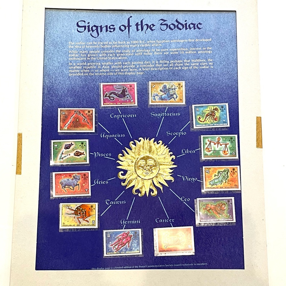 Commemorative Signs of the Zodiac Stamps